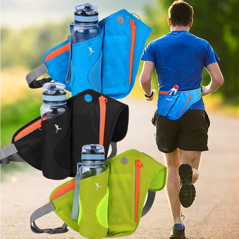 Large Running Bag with Bottle Compartment